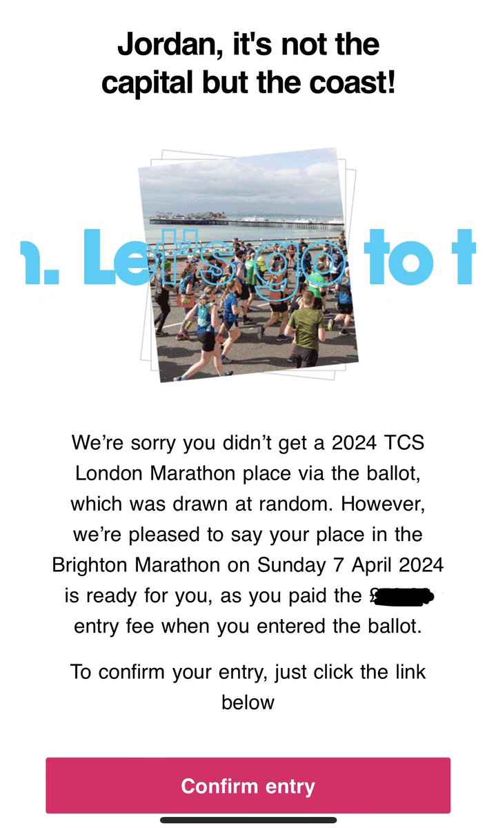 I can confirm that I’m running the BRIGHTON MARATHON on Sunday the 7th of April 2024!! 💙

I will also be BACK LIVE-STREAMING the whole experience and bring through a bunch of fun streams to raise money for charity! 

I’m so excited to get back into action and start training! 🥳