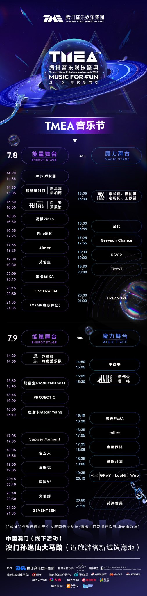 mjf.PSYCHO on Twitter "tmea music festival time table Energy Stage on