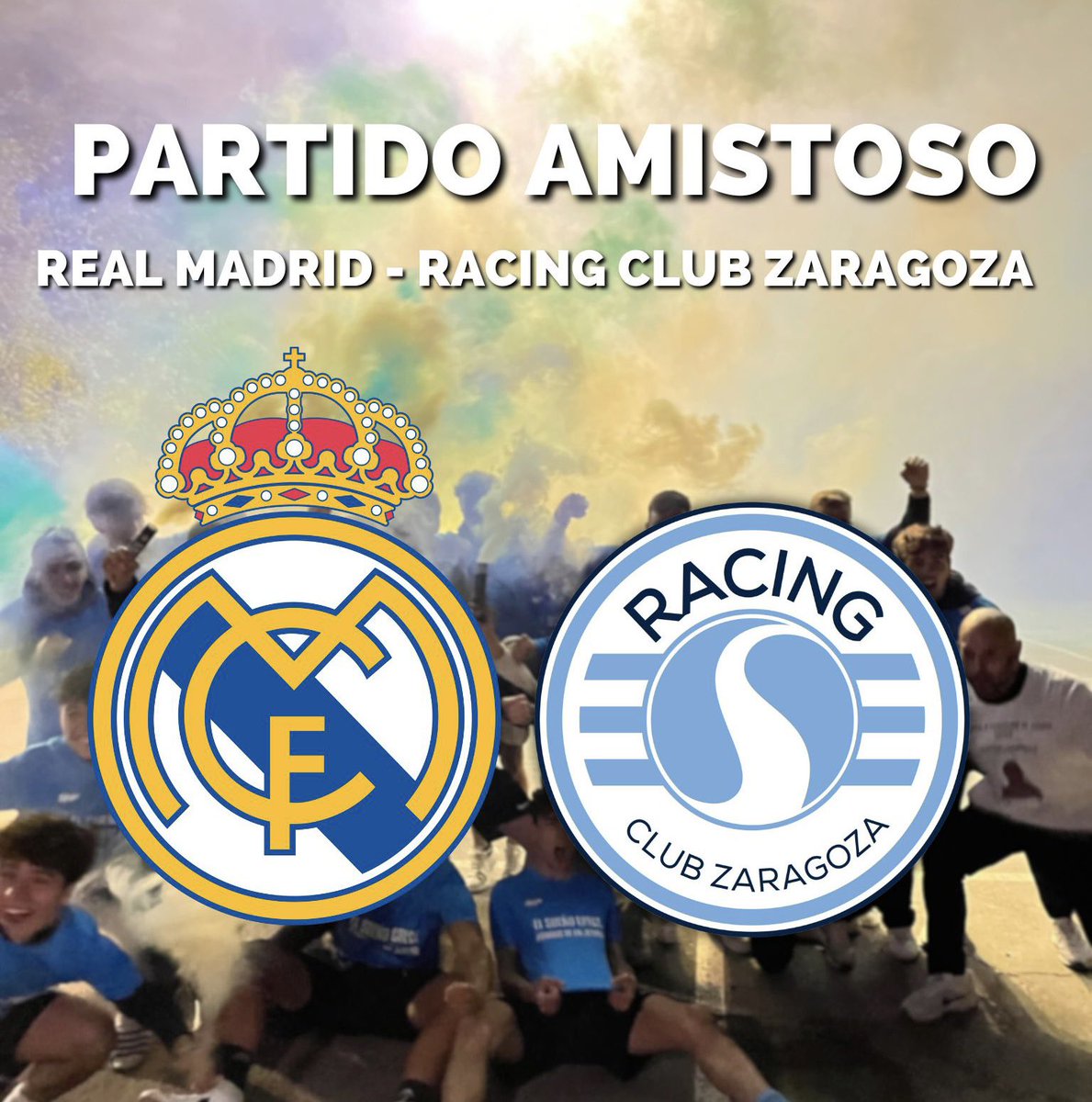 rcdzaragoza's tweet photo. ⚔️ 𝑹𝑬𝑨𝑳 𝑴𝑨𝑫𝑹𝑰𝑫 - 𝑹𝑨𝑪𝑰𝑵𝑮 𝑪𝑳𝑼𝑩 𝒁𝑨𝑹𝑨𝑮𝑶𝒁𝑨

👉 Nuestro Juvenil A se enfrentará al Juvenil B del Real Madrid el próximo 2 de agosto en un partido amistoso en Valdebebas.

👏 ¡Gracias @lafabricacrm por las facilidades!

#SomosRacing 💙⚽️ https://t.co/YoYF5PHv8f