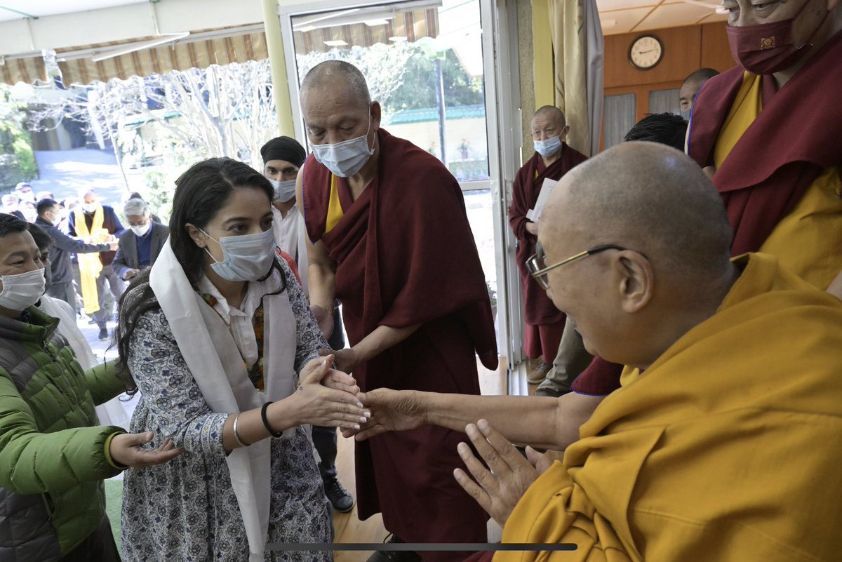 MandeepRai's tweet photo. An overwhelming honour to meet with #HisHoliness @DalaiLama in #dharamshala, #India.  

#TheValuesCompass has been blessed with an endorsement of it leading to greater #success, #fulfilment &amp; #happines. 

Today, their bday, July 6th - we wish this X million. 

#MeetingWithLight https://t.co/N0Ff7kqP1s