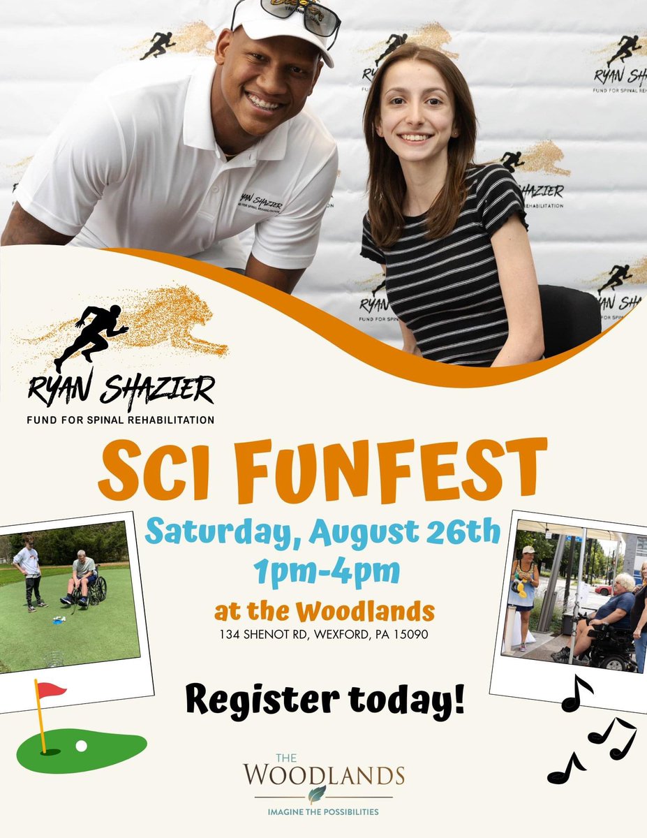 Registration is now available for our SCI Fun Fest!🏌️There will be music, adaptive golf, ice cream & more! You can register using the link below or on our website. We look forward to seeing everyone there! interland3.donorperfect.net/weblink/weblin…