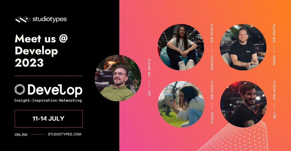 Studiotypes (@studiotypes) on Twitter photo Next Up: <a href="/developconf/">Develop:Brighton 2025</a>! ๐ ๐ค ๐ฎ
We're looking forward to meeting with new and familiar faces in the #gamesindustry atย #developbrighton. ๐
If you haven't already dropped the team an email, DM or MeetToMatch req for Talent Acquisition/Management, there's still time! ๐ฅ ๐ฉ Next Up: <a href="/developconf/">Develop:Brighton 2025</a>! ๐ ๐ค ๐ฎ
We're looking forward to meeting with new and familiar faces in the #gamesindustry atย #developbrighton. ๐
If you haven't already dropped the team an email, DM or MeetToMatch req for Talent Acquisition/Management, there's still time! ๐ฅ ๐ฉ