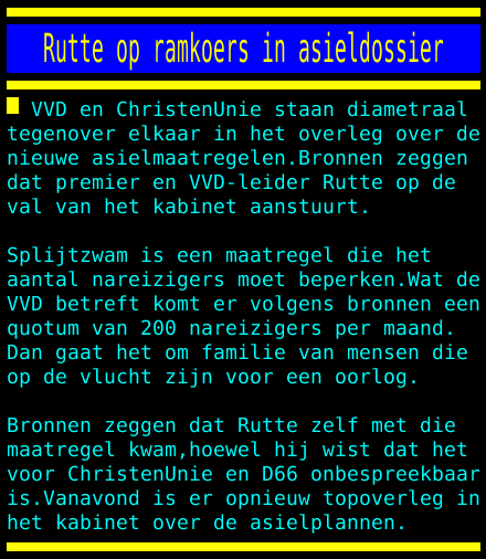 Crisisoverleg Rutte4