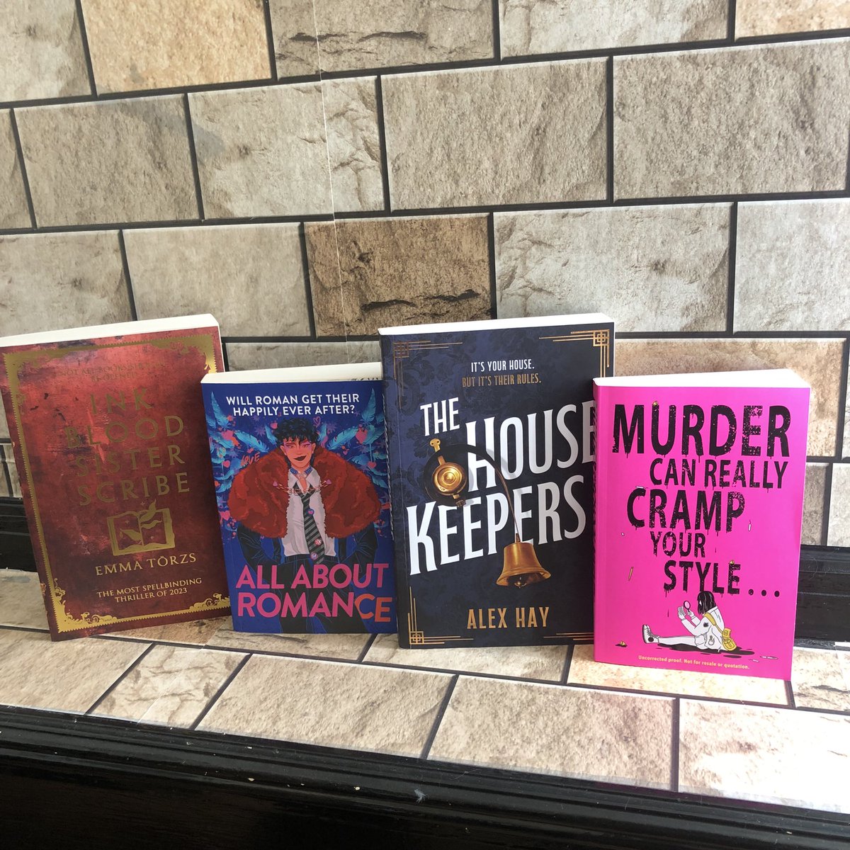 Happy Publication day to this incredible lineup of books 🎉🥳 #InkBloodSisterScribe #AllAboutRomance #TheHousekeepers #MurderOnASchoolNight #BookReleaseDay #BookTwitter @EMTeenFiction