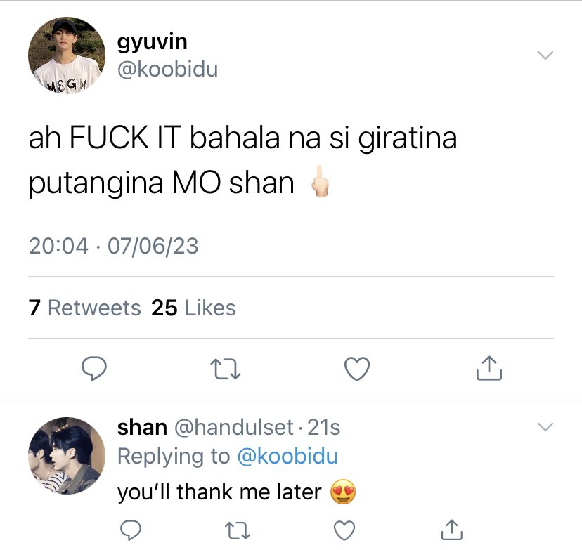 prodbyrui's tweet photo. say yes,
a #gyuri filo au!

after one viral post from their school’s confession wall, self proclaimed “womanizer” kgv resorts to persuading sqr to be his fake boyfriend as his final attempt to get rid of an admirer.

what could go wrong? https://t.co/IbNYLj1HFS