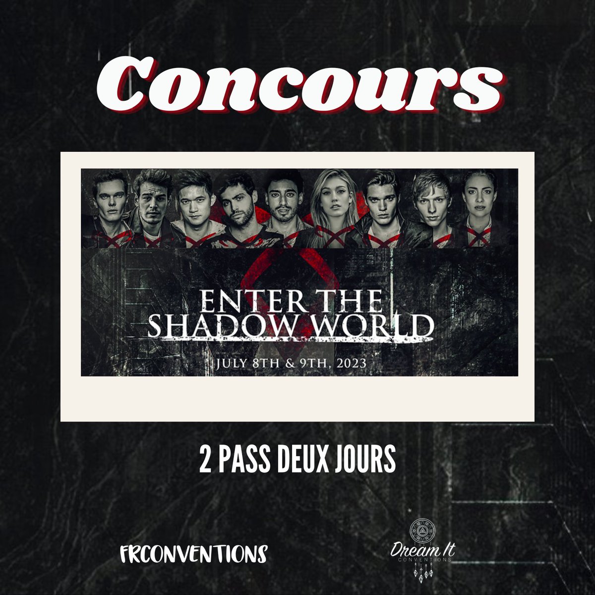 FrConventions's tweet image. Pour célébrer notre anniversaire qui aura lieu dimanche, remportez un pass deux jours pour la #ETSW ! Pour ce faire : 
- RT ce tweet
- Follow @FrConventions
- Follow @DreamItCon

TAS demain