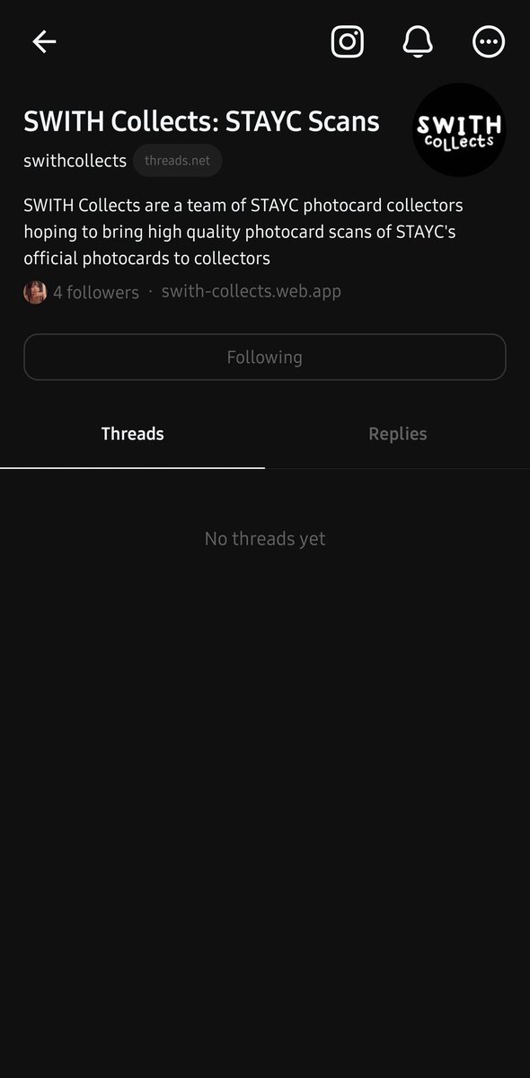Swith Collects is now on threads! Come follow us there! 😆🙏