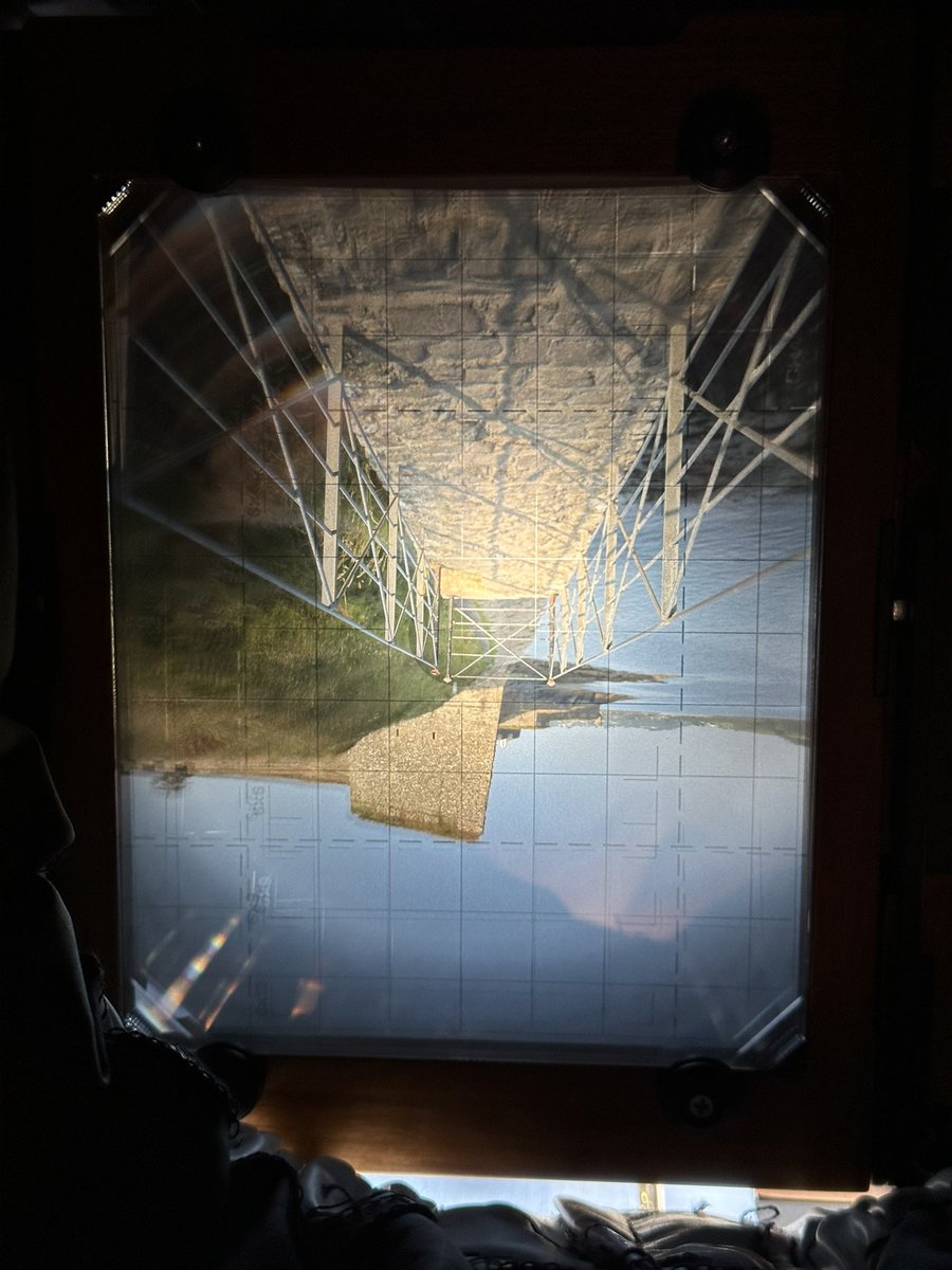 john_kinsale's tweet photo. Inside a traditional #viewcamera, the image is upside down and back to front. Makes you slow down and consider your composition before committing it to a single sheet of #blackandwhite #film https://t.co/h3UAL9u6vh