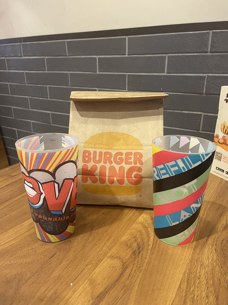 I can see this taking off <a href="/BurgerKing/">Burger King</a> #reuse #refill #thefuture #burgerking