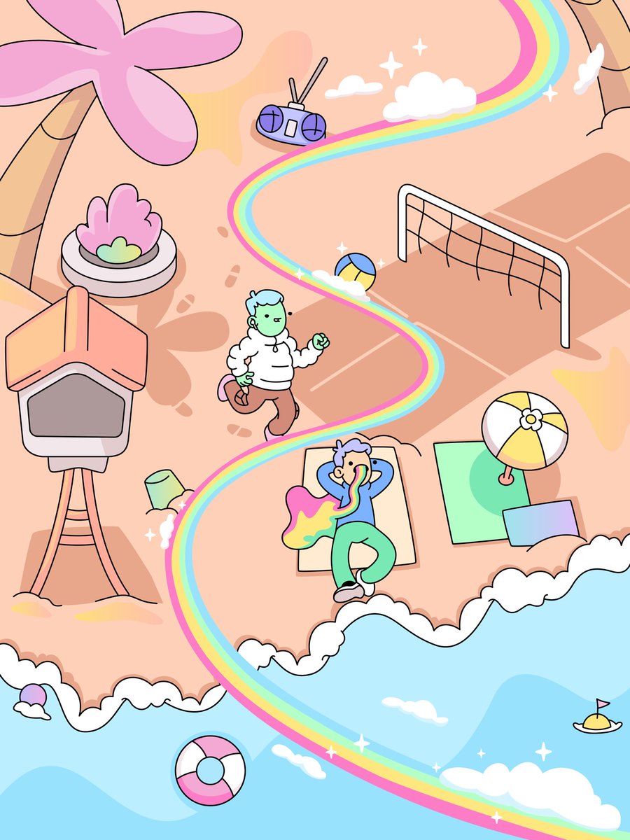 Gm everyone 🌈🫶😁

Inviting <a href="/doodles/">doodles</a> holders and friends to join Doodle Beach Party 2 🌈🫶😁

Comment your nft #/pic below to join the party👇
