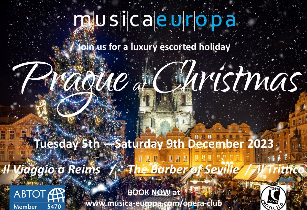 It may be July, but it's beginning to feel a lot like Christmas.  Book now at musica-europa.com/opera-club/ #Prague #ExperienceAWorldOfPerformance