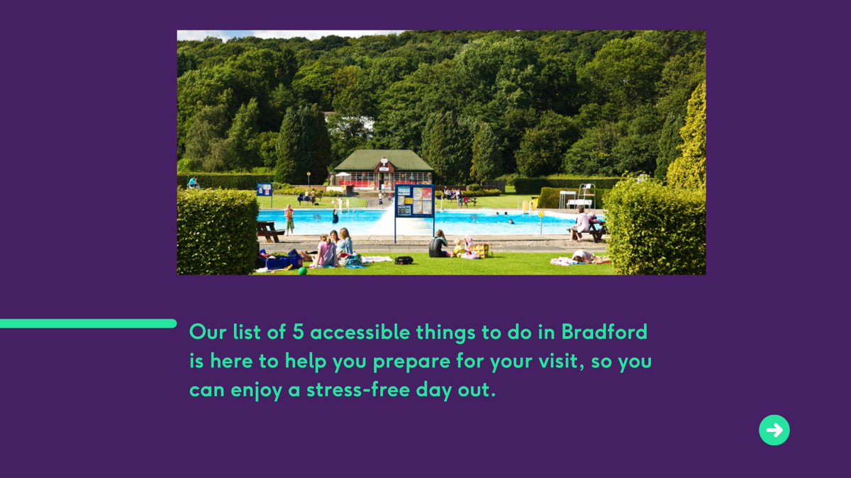 AccessAbleUK's tweet photo. We've teamed up with @visitBradford to share 5 accessible things to do in Bradford this Summer π
Click here to check out the full blog post: https://t.co/JR7sH0PPbN
#Bradford #Summer #ThingsToDoThisSummer https://t.co/SnOZdy6buT