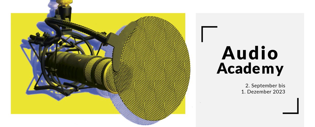 Radio FRO sucht wieder journalistischen Nachwuchs. Melde dich jetzt zur Audio Academy an und werde Teil des Redaktionsteams! Wir begleiten dich von der ersten Idee bis zur Umsetzung und Verbreitung deiner Audio-Produktion. tinyurl.com/376vys75