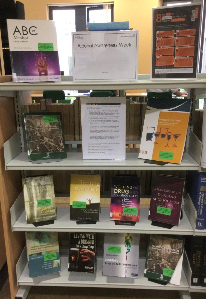 This months display supports Alcohol Awareness. 📚😊