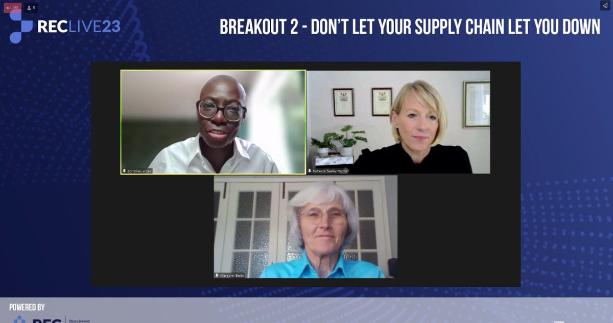 RECmembers's tweet photo. Thanks to all Break out session speakers at #RECLive23 on 'Demystifying EDI', 'The sustainable recruitment firm' and 'Don't let your supply chain let you down'

Some great take aways from Julie Dennis (@acasorguk) Abdul Mozzamdar @OlgaFranczak Don't let your supply chain let you down @UKDirectorLME @seeleyharris Lorraine Laryea @CGudrun Anna Kelly (@Murray_McIntosh) 

Breakout 1 - Demystifying EDI

“Building an EDI strategy is not easy, but focusing on why you are doing this and why you are not. Be fully transparent with your staff.

Your first step in the EDI process should be led by the data, look internally gather insights and ask your staff what they are looking for and what the culture is.
The most successful EDI strategy is set up like project plan and has clear accountability, goals and deadlines"

Julie Dennis
Head of Inclusive Workplaces Policy
Acas

“If you want to make a change in your organization it always starts from the top.

Involving your staff is really important and highlighting lived experience is better than an email to all in the company about important festivals.

There is an educational piece around bringing more women into the construction business and having to understand if the opinion of the hiring individual or the company"

Abdul Mozzamdar
Group Social Value Director
Build a Career

Breakout 2 - Don't let your supply chain let you down

"The problem with umbrella companies is mainly the loss of revenue that these people are taking away from the exchequer.

Looking at the push towards umbrella companies that was quite dramatic in 2021.

The worker doesn't really have a choice in how they're paid and they don't understand the set up. The loan charge for example has been an absolutely awful situation for workers who have found themselves caught up.

One of the main areas I was campaigning on was holiday pay.

I think it needs to be actively policed. I think HMRC needs to step in on things like holiday pay in much the same way they do on National Minimum Wage

With an umbrella company if it looks too good to be true, it is!"

Rebecca Seeley Harris
Independent Employment Status, Off-payroll & IR35 Expert
Re:Legal Consulting Ltd.

"Government is aware of the issues that are applying both in terms of workers rights and the tax and fraudulent behaviour and is looking for how to take it forward

How AI is being used in this space, it's a huge enable but what are the risks?

Care is a sector that concerns me a great deal partly because of the impact on the workers but also care is a sector providing assitance to vulnerable people.

As soon as you say this is the definition of an umbrella company you'll find clever people who can slide around that definition. I'm not saying you shouldn't have statutory regulation but I am saying that is only part of the solution.

What I see is workers being exploited in sectors of the market where there are shortages of labour

Try and focus regulation on the harm rather than the means, for the the harm is all about exploitation of workers. The harm is about the lack of transparency for who is responsible for what

The regulators do need messages coming from businesses about what you think would work best in your space.

I think looking at the risks to your business is really important. "

Margaret Beels OBE
Director of Labour Market Enforcement
BEIS

"A strong message here is that everyone in the supply chain has some responsibility to look at their relationship with everyone they are interacting with.

I remember when I came into this industry umbrella companies weren't used to the same volume they are now."

Lorraine Laryea
Chief Standards Officer
REC

Breakout 3 - The sustainable recruitment firm, what does Net Zero mean for recruitment?

"In previous energy transitions, women have often missed out as the transition has progressed.
Its people in parts of the country that need support in being industrialised, that are at risk of job security.

Research has shown that particularly amongst millennials, people are willing to take a pay cut to work somewhere that addresses climate anxiety.

I would like govt to make it easier for people to be able to invest in their current and developing workforce. To be able to do that, we need to join up govt departments and to address systemic issues collectively."

Gudrun Cartwright
Climate Action Director
Business in the community

"Specific impacts are going to be based on regional context as well as policy frameworks.

Leadership should be bringing in the opportunities for upskilling and reskilling.

Something that is both net zero and labour market related is public transport... but the problem with public transport is the cost of that. Public transport needs to be more financially accessible and viable. public transport and the cost of that is what we need to address."

Anna Kelly
Senior Consultant – Policy, Public Affairs & Strategic Communications
Murray McIntosh