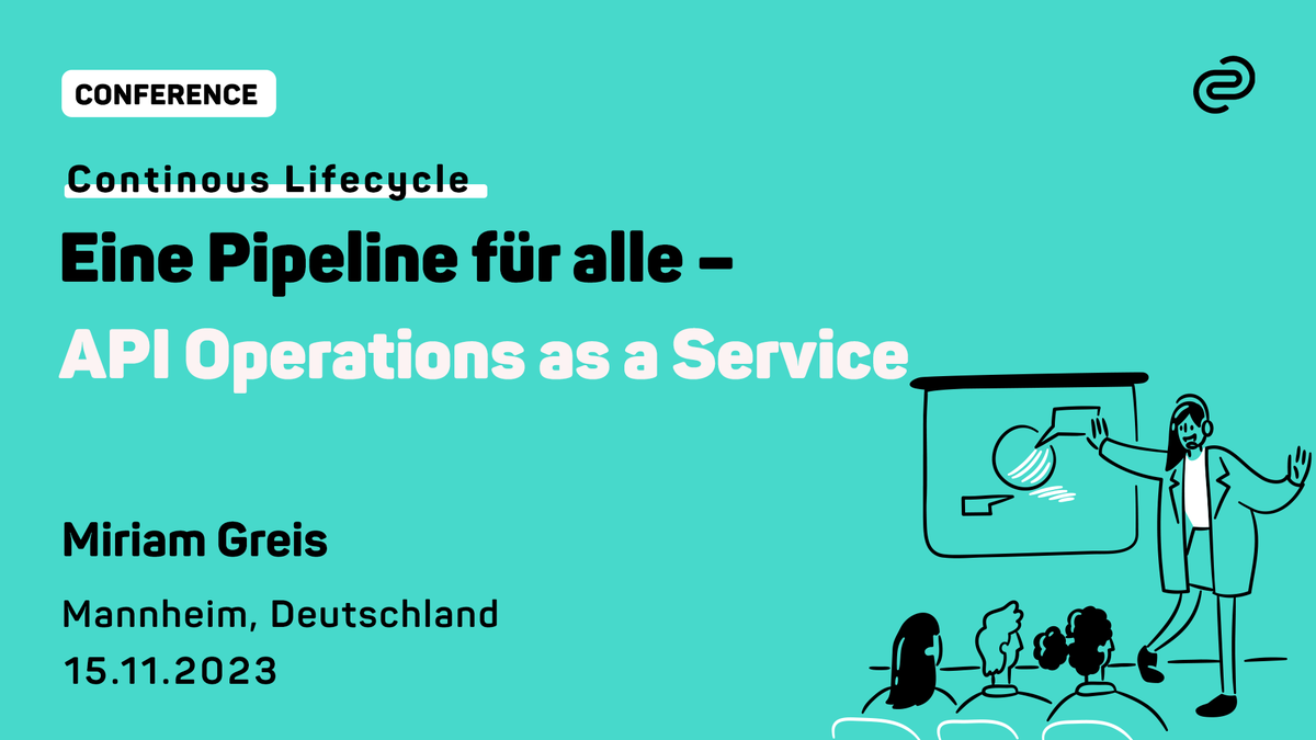 codecentric's tweet photo. In ihrem Vortrag auf der @ConLifecycle zeigt euch Miriam am Beispiel von #Azure DevOps Templates, wie ihr #APIOperations Pipelines in der Praxis aufbauen kรถnnt.
๐ Zum Vortrag: https://t.co/mNawnuKYmA https://t.co/Ls5UbJcmvr