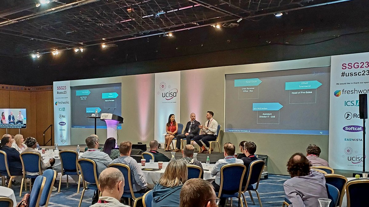 We're joined by SSG23 sponsors @RocTechnologies and UCISA's very own @IainMcCracken4, as they consider how #artificialintelligence is changing the landscape for operations and enabling a shift left. #USSC23 #UCISA #AI #networks #supportservices #digital #HE #FE #servicedesk