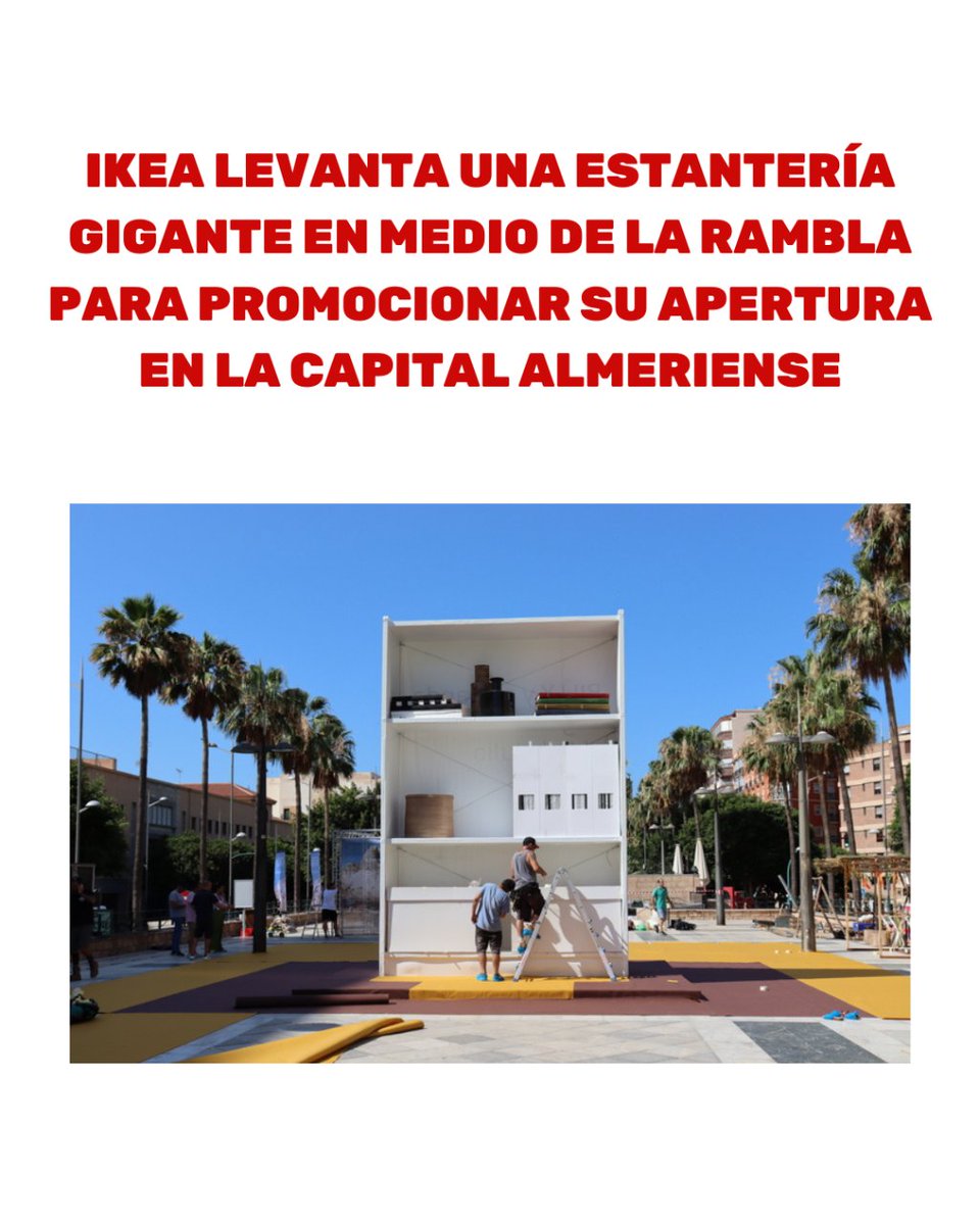 La cadena de muebles Ikea abrió su nuevo establecimiento en Almería el 5 de julio. Se pudo encontrar una estantería gigante, globoflexia, pinta caras para los niños, así como actuaciones con temática del Lejano Oeste.🏜️

¿Qué te parece esta campaña?🤠