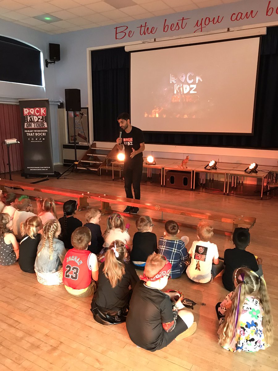 The past few weeks have seen so much going on in school….and today we welcome the amazing <a href="/RockKidzUK/">Rock Kidz - #AntiBullying & #SelfEsteem</a> to <a href="/StMichaelsCEP/">Kirkham St Michael's</a> <a href="/MrD_HT/">Joe Dryland</a> is getting carried away! More photos to follow! #reslience #dontquit #KeepGoing