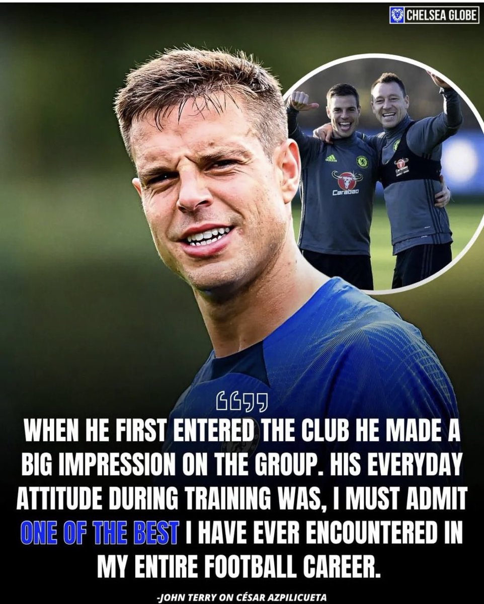 FrankKhalidUK's tweet photo. John Terry talking about Cesar Azpilcueta. https://t.co/Ru0RnzaVUq