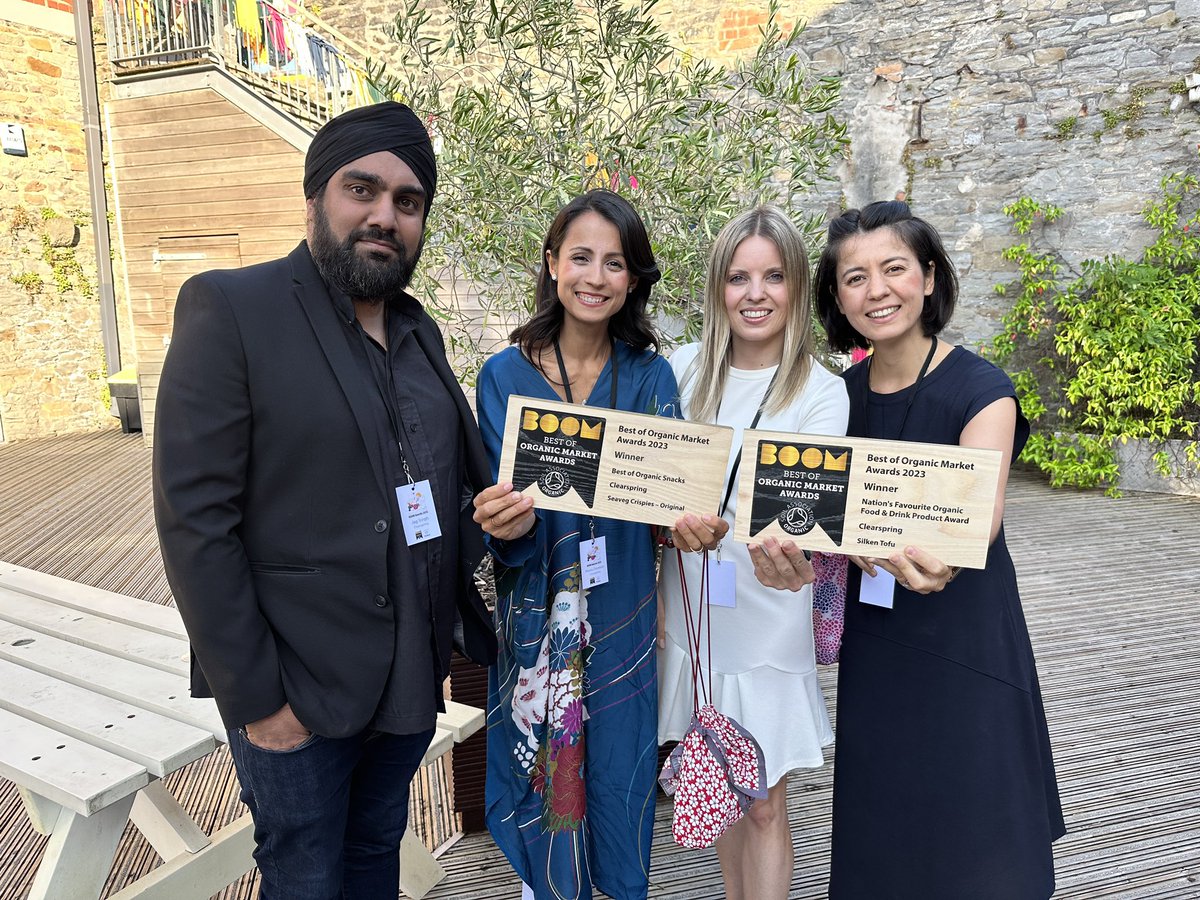Clearspring (@clearspringuk) on Twitter photo Came home last night from #boomawards with two awards for our best selling Tofu & Seaveg Crispies ๐ <a href="/SoilAssociation/">Soil Association</a> #organic #organicfood #awardwinning #award #ceremony #plantbased #vegan Came home last night from #boomawards with two awards for our best selling Tofu & Seaveg Crispies ๐ <a href="/SoilAssociation/">Soil Association</a> #organic #organicfood #awardwinning #award #ceremony #plantbased #vegan