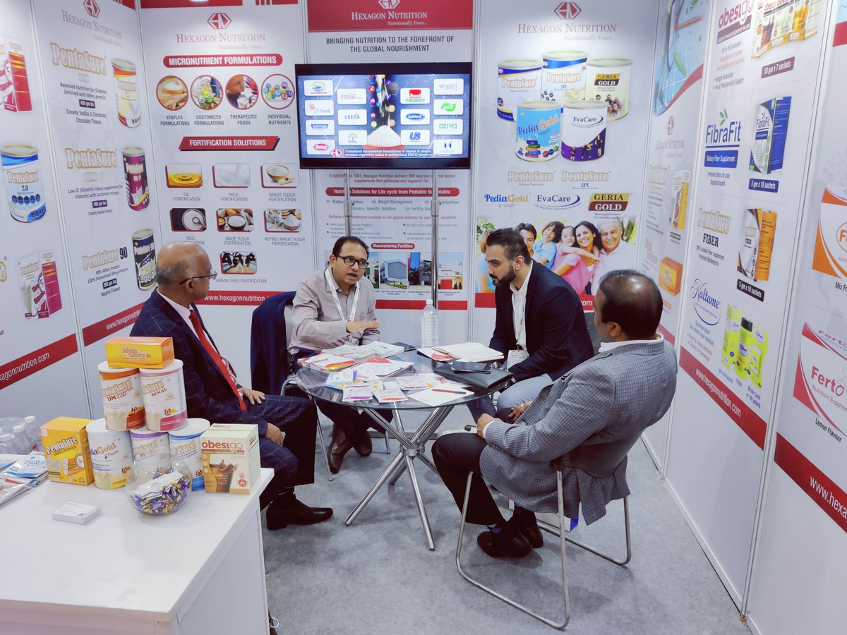 Hexagonutrition's tweet photo. We are live at IPHEX Exhibition, HITEC City, Hyderabad. We welcome all the corporates and our connections to come and visit us at booth no D62, Hall 4.
May this event flourish all the concerned businesses. Wishing everyone all the best.
#Iphex #Exbhbition #G20 #Globalmeetings https://t.co/AqVxAUf9bZ