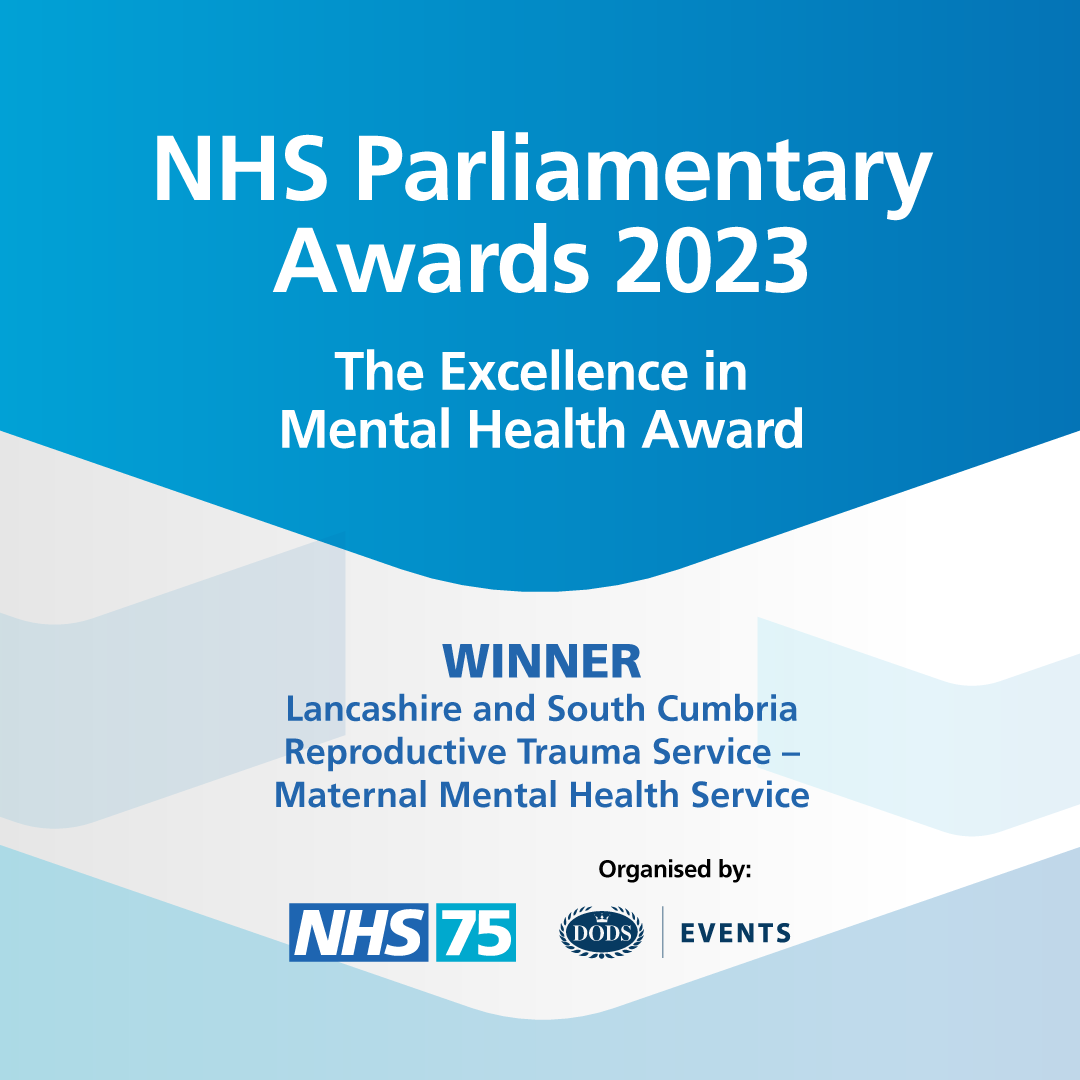 Congratulations to <a href="/LSCICB/">Lancashire and South Cumbria ICB</a> Reproductive Trauma Service (Perinatal Mental Health) for winning the Excellence in Mental Health award at this year’s extra special NHS Parliamentary Award which coincides with the NHS’ 75th birthday! #NHSParlyAwards #NHS75 bit.ly/3JNB7Em