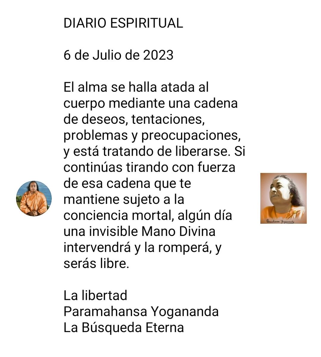 SRFsantodomingo's tweet photo. 🌈☀️¡Buenos días! Feliz y muy bendecido jueves. Que la paz y el amor  de Dios llene nuestros corazones, hoy y siempre🌺🙏🏼🌺
#Libertad #Liberación #Libre #Alma #ManoDivina #BuscaADios #Dios #KriyaYoga #Yoga #ParamahansaYogananda #SelfRealizationFellowship https://t.co/zLrlHymAy4