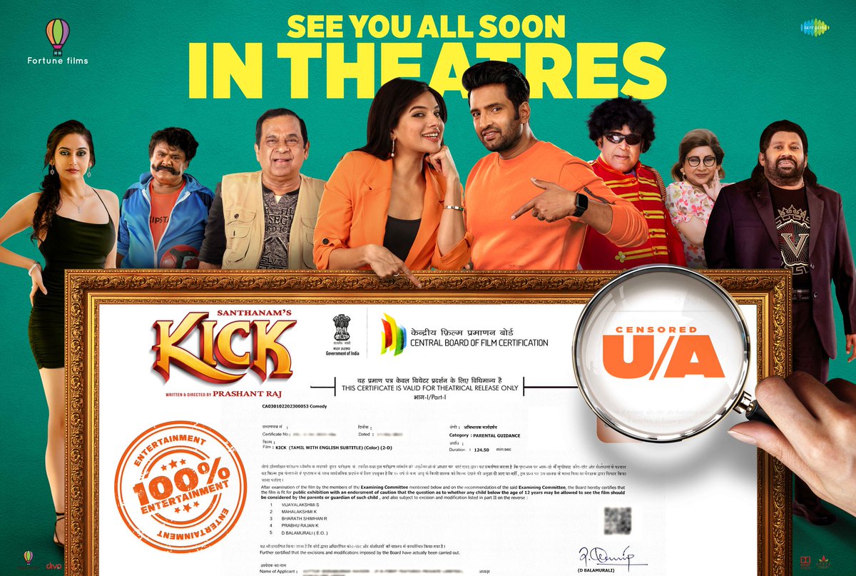 ObsoletePsych's tweet photo. #KICK 🤞 is for U-ALL ❤️ get ready to see this rollicking comic entertainer in theatres soon. Announcement loading!

@iamsanthanam @iamprashantraj @TanyaHope_offl @ArjunJanyaMusic @iamnaveenraaj #FortuneFilms @johnsoncinepro @saregamasouth #கிக் #SantasKick https://t.co/R9MOTjyuHF