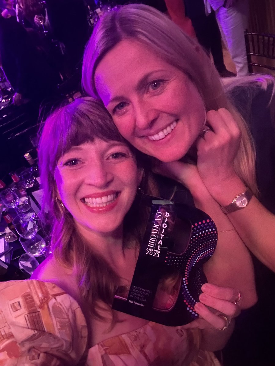 WeAreYetiMedia's tweet photo. Absolutely over the moon that Yeti won Multi-Channel Production Company of the Year at the 2023 Broadcast Digital Awards. To have triumphed against such amazing competition is the stuff of dreams! #stillinshock @price_sian https://t.co/v1H5a1IkHs