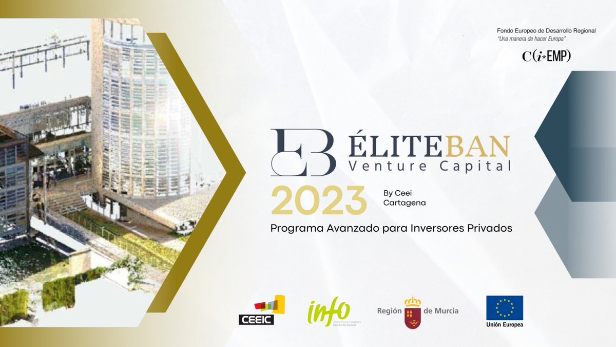CEEICT's tweet photo. 💰🚀ÉliteBan - Venture Capital💰🚀 PROGRAMA AVANZADO PARA INVERSORES PRIVADOS by @Ceeict @infoRMurcia 

Dirigido a inversores privados, business angels, empresarios, ceos…

Oportunidad única de capacitarte de la mano de inversores de ÉLITE‼️

APÚNTATE🖱️https://t.co/8uttwD7WjZ https://t.co/H5BD2RDRPq