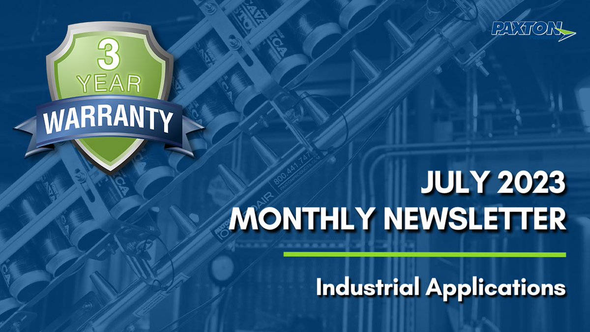 For the month of July, the Paxton Products Newsletter will be focused on drying and blow off solutions for Industrial Applications.

READ NEWSLETTER: linkedin.com/pulse/july-202…

#paxtonproducts #airknife #airknives #centrifugalblower #staticelimination