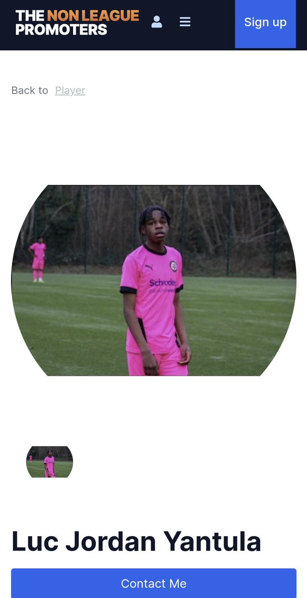 NonLeagueGuys's tweet photo. ⚫️🔵🟠 TNLP PROFILE 🟠🔵⚫️

Name: Luc Jordan Yantula 
Location:South London 
Position: Defender 
Former Clubs : @bromleyfc and @maidstoneunited u18s teams

Looking for a team in London 

Check out his profile on https://t.co/Z9DJlb0xfJ message him directly 📨 or DM us
#BeSeen 🟠🔵⚫️