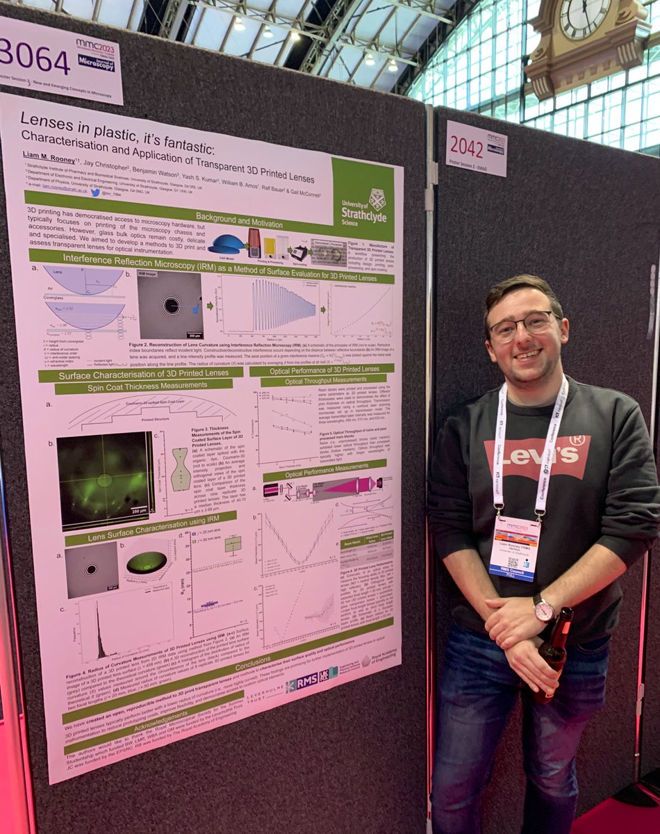 lmr_1994's tweet photo. At #mmc2023 and want to see some cool 3D printed optics? 

Swing by my poster at 3064 to find out more and see some real life 3D printed lenses! https://t.co/1Kx5PkHQp9