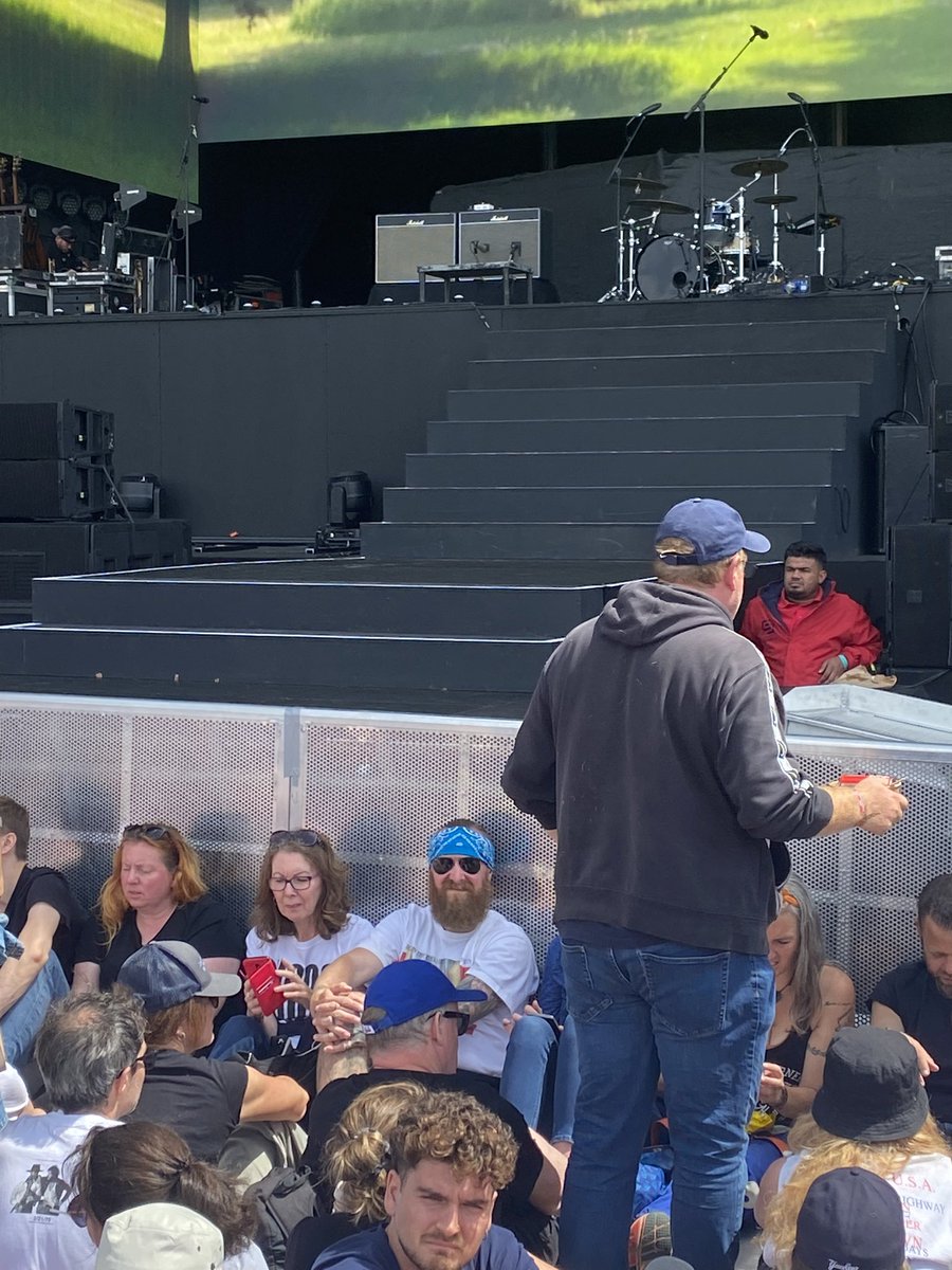 My turn finally comes…. in position, for now! #BSTHydePark #Springsteen #brucespringsteen