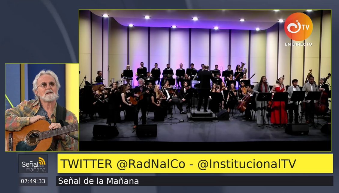 InstitucionalTV's tweet photo. 🔴🎥 #SeñalDeLaMañana | El legendario dúo Ana y Jaime interpretará sus mayores clásicos junto a la @Fosbosinfonica. #AlAire nos acompaña este dueto desde estudio.

📺 📱 📻 Señal #EnVivo 👉 https://t.co/U5GD6GCvvF. https://t.co/RWPG0G5l5i
