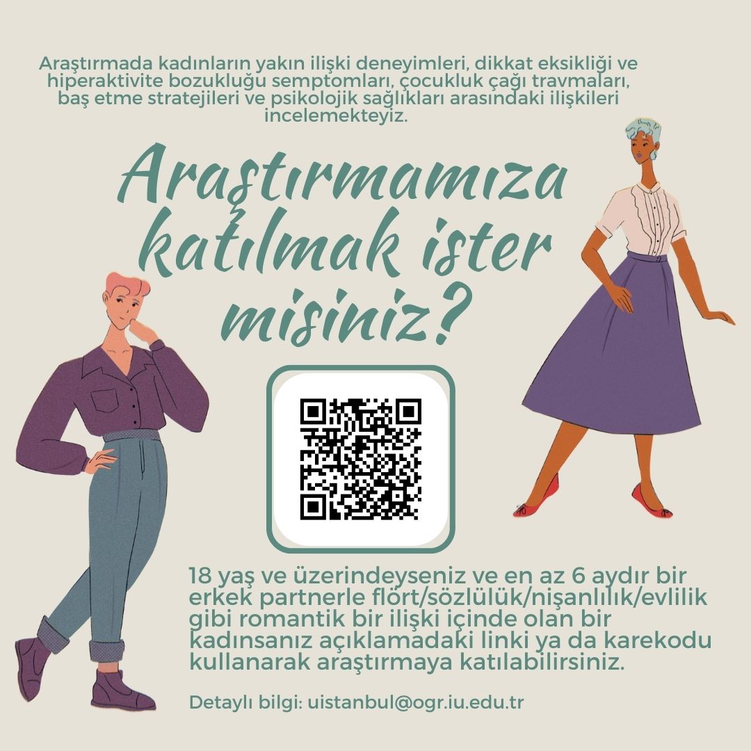 Merhabalar,
Yüksek lisans tezim için yaptığım araştırma için 18 yaşın üzerindeki kadınlara ulaşmam gerekiyor. Araştırmanın amacı ve gerekli kriterleri görselde bulabilirsiniz. Anketi doldurarak ya da rt ederek bana yardımcı olabilir misiniz?
Teşekkürler

koc.ca1.qualtrics.com/jfe/form/SV_8G…