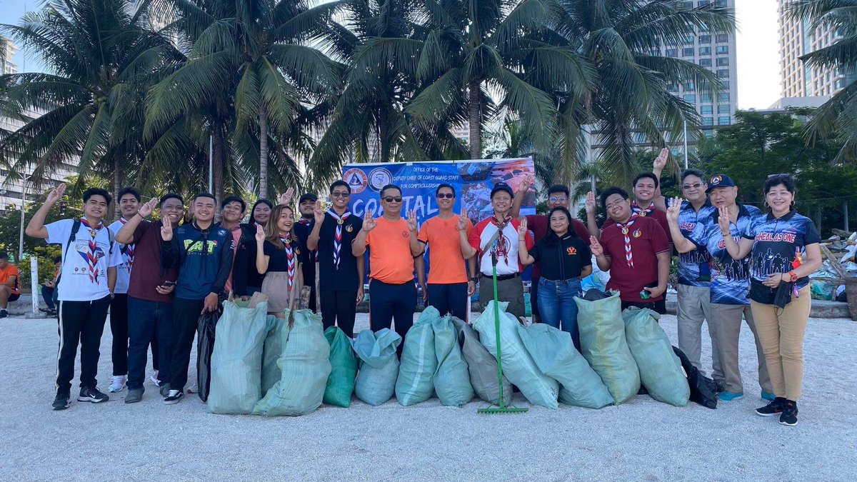 markroyboado's tweet photo. Good job NESAPh members from Rajah Sulayman, Jose Rizal and Hen. Kalentong Chapters!
Thank you Mark Leo for representing me in that event. Maraming salamat po @coastguardph for the invite.
#CoastalCleanup #MTSOLP #ScoutsForSDGs #ScoutsPh
@boyscoutsPH https://t.co/oYdPzQR95V