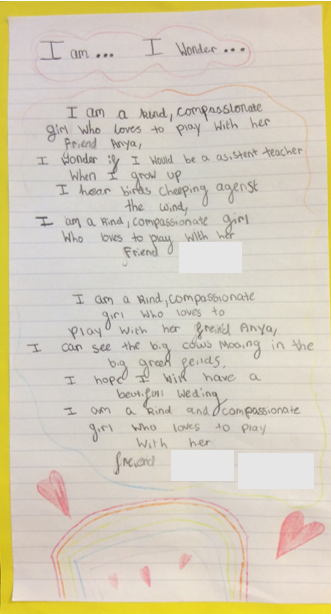 BoltonACIS's tweet photo. Today for #SLCW we are showcasing some of the wonderful 'I am, I wonder' poems from Yr 3 @StBrendansRCPri. Their link with @StThomas_CE is one of our longest standing here in #Bolton &amp; it's always amazing to see how they celebrate uniqueness &amp; discover new friendships together! https://t.co/nN3Sf7BQyw