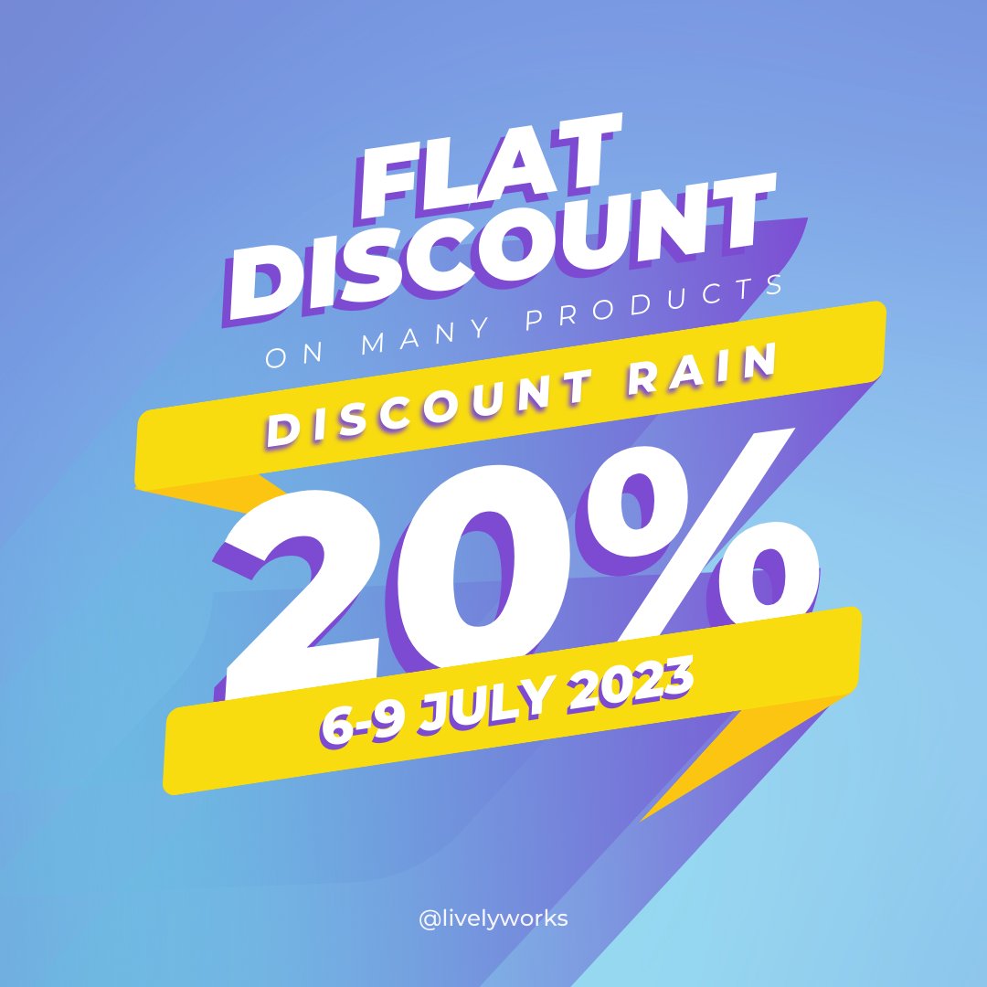 livelyworks's tweet image. Flat 20% discount on our many products, hurry now offer last till 9 July 2023.
1.envato.market/livelyworks-pr…
#codecanyon #phpscripts #datingscript #jsscripts #whatsapptools @envatomarket, #laravelscripts #discount #offer #digitalproducts #startonlinebusiness #startwebsite