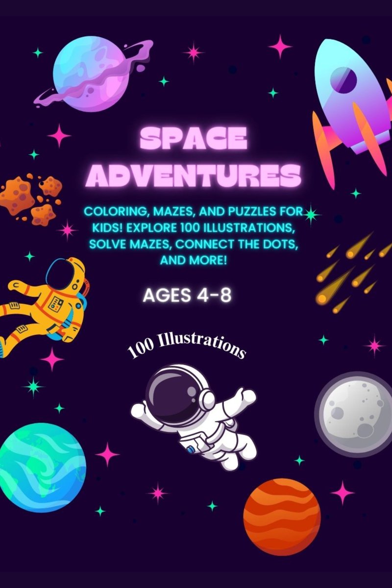 kdpauthorhub's tweet image. 🚀Space Adventures: Coloring, Mazes, and Puzzles for Kids! 100 illustrations, challenging mazes, exciting dot-to-dot puzzles, and more! Perfect for ages 4-8. Available now on Amazon! #SpaceAdventures #ColoringBook #MazesForKids #Puzzles #kidsactivities 

rb.gy/caqav
