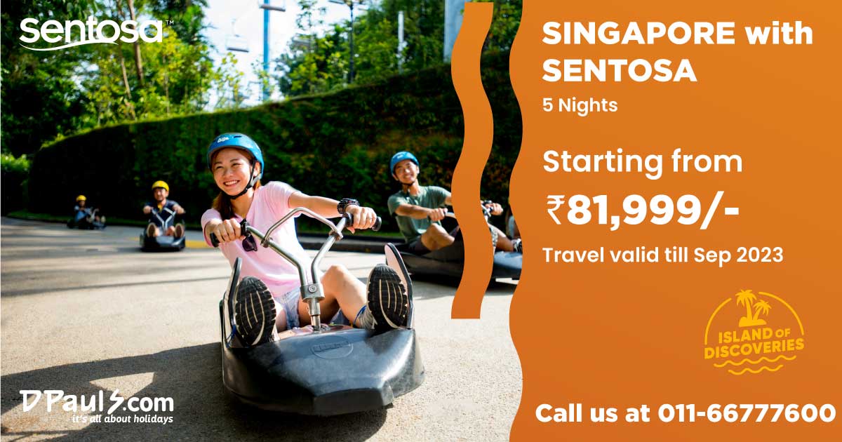 dpauls_travel's tweet photo. Singapore with Sentosa! 5 Nts Package from Rs.81999/-
Incl: Airfare, Stay, City Tour, Sentosa Fun Pass™, Etc.
For details, click https://t.co/fqhitf6Tta OR Call on 011-66777600.
#DPauls_Travel #SingaporewithSentosa #SentosaTour #SingaporePackages #SingaporeTour #SentosaFunPass https://t.co/aWiwGbKqmD