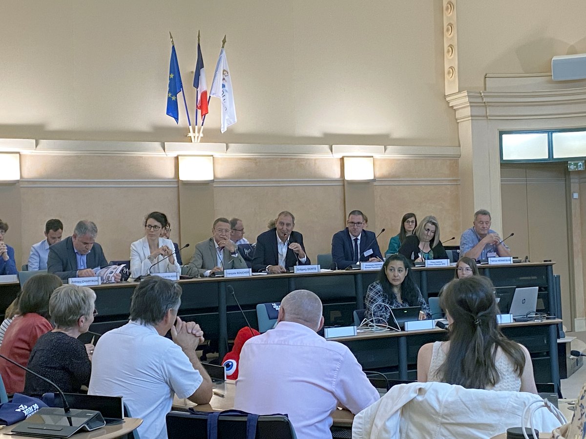 Departement89's tweet image. #JO24 Le Département de l’#Yonne a organisé le 1er Comité Territorial d'Engagement du Relais de la Flamme ce jeudi 6 juillet à Auxerre.