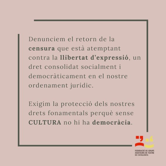 #llibertatdexpressio
#NoALaCensura