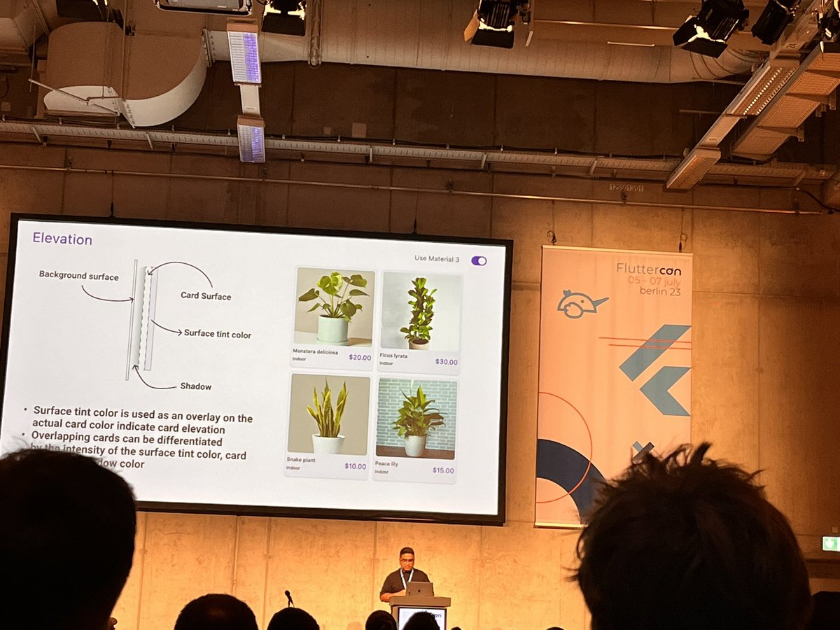 J_Akello's tweet photo. Migrating a #flutter App to Material 3 by @TahaTesser ๐ฅ
Super cool comparisons between Material 2 & Material 3 properties ๐๐พ๐๐พ
#flutter #ftcon23 #flutterConBerlin #FlutterCon https://t.co/kOV7kYHdD3