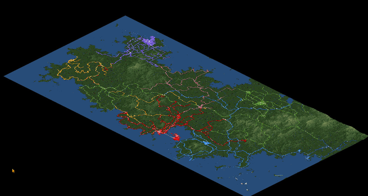 MSMinto07's tweet photo. #OpenTTD #JOTC
07/06　現在のマップ開発度　結構進んだなぁ https://t.co/9S2MLNisYn