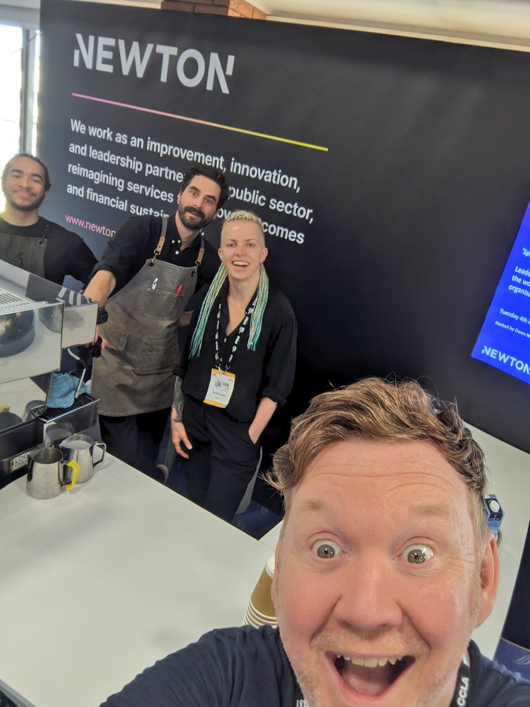 My #LGAConf23 the East Cliff Goats, my incredibly talented bosses in the Innovation Zone who put on the biggest and best conference within a conference whilst doing, their day jobs, friends 'pho' life made a year ago in Harrogate and the hardest working baristas in the business