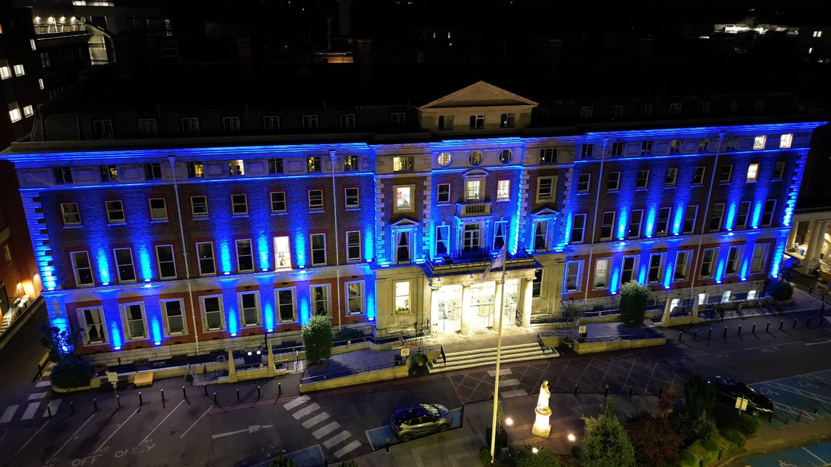 📸 Yesterday we lit up King's College Hospital blue to mark #NHS75!