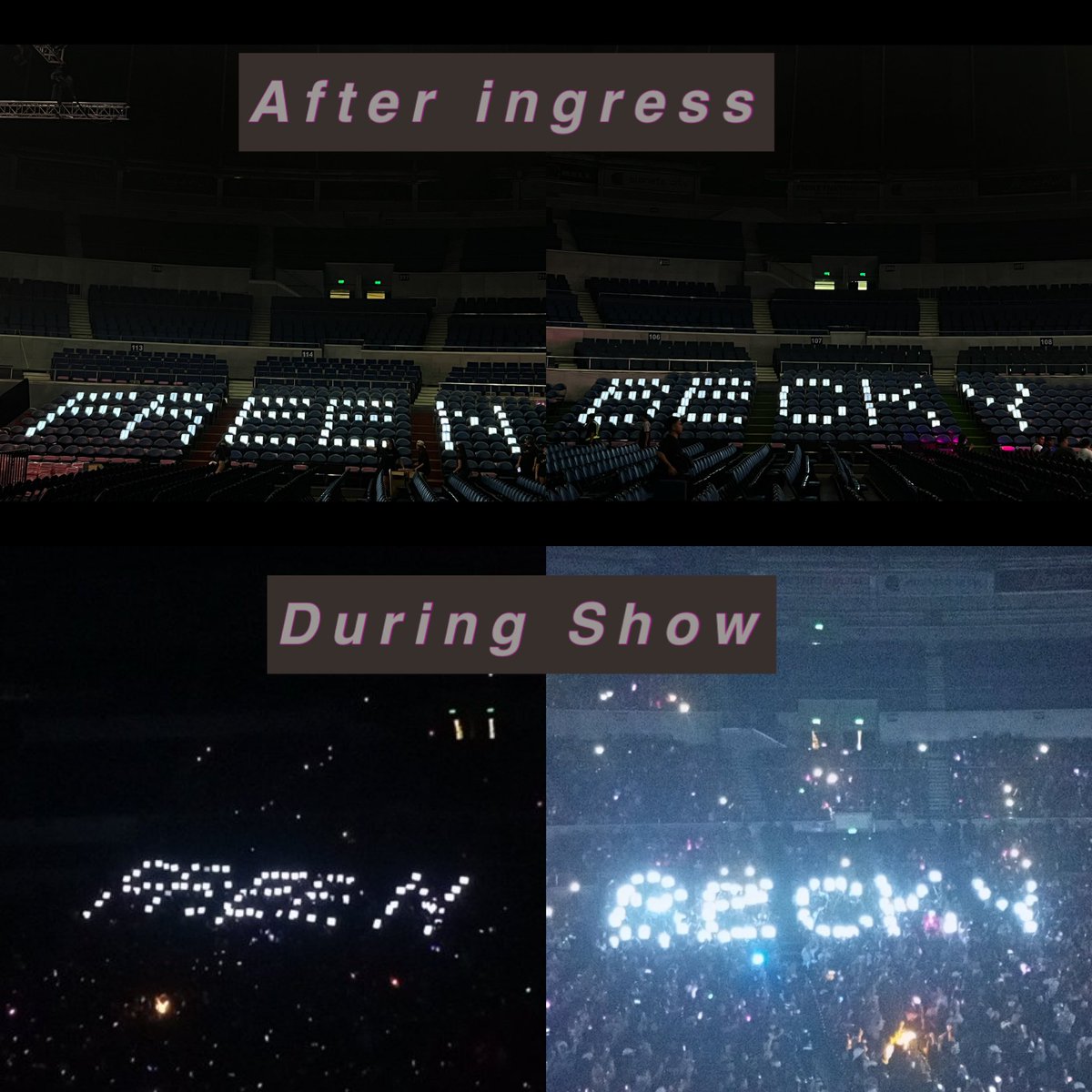 FreenBeckyINTL's tweet photo. I was honestly a bit sad how it turned out because I know y'all expected so much - even I. I've been nervous as days come closer but I only wished one thing - at least have the led boxes of their names a success. And yes, it is. 😭

Thank you fanmily for making this happen😭 https://t.co/bRNKHdQm8Z