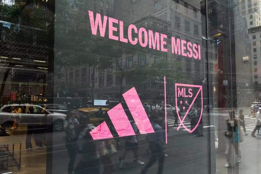 Olt Sports on X: Adidas store in New York begins displaying and